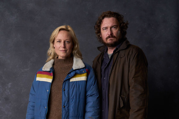 Marta Dusseldorp and Toby Leonard Moore in Bay of Fires. 