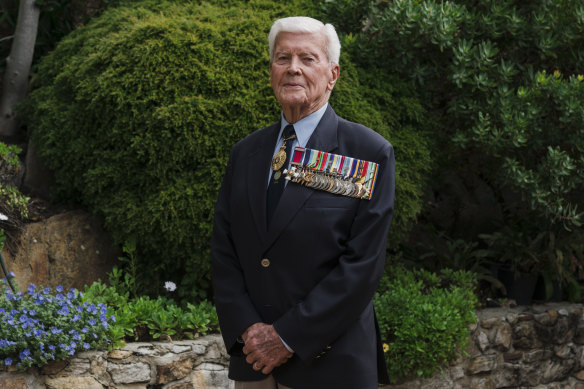 Rear Admiral Guy Griffiths (Ret’d), pictured at his Castle Cove home in 2020.