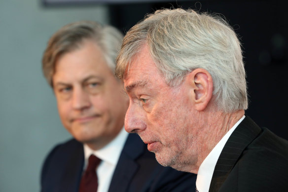 Westpac's chairman Lindsay Maxsted with CEO Brian Hartzer ... but for how much longer?