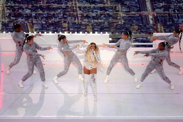 Mary J. Blige made her second appearance at a Super Bowl half-time show.