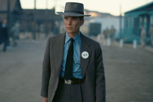 Cillian Murphy as Robert Oppenheimer.