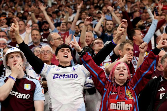 Villa fans were in full voice in Istanbul.