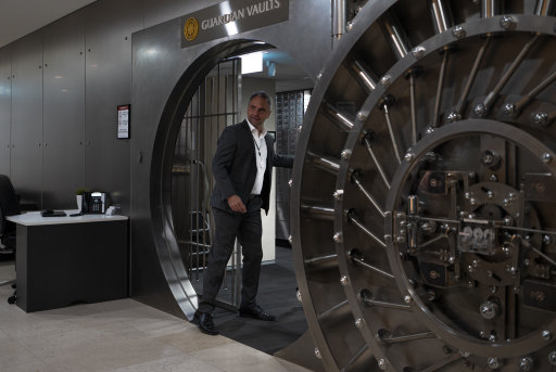Guardian Vault Sydney branch manager Philippe Andre inside what is billed as the largest and most secure storage facility in Australia.
