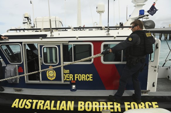 Two boatloads of asylum seekers intercepted off the Australian coast are being processed at sea.
