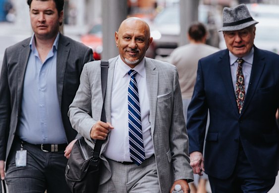 Former AFP officer and private investigator Shane De Kauwe arrives at the ICAC on Tuesday.