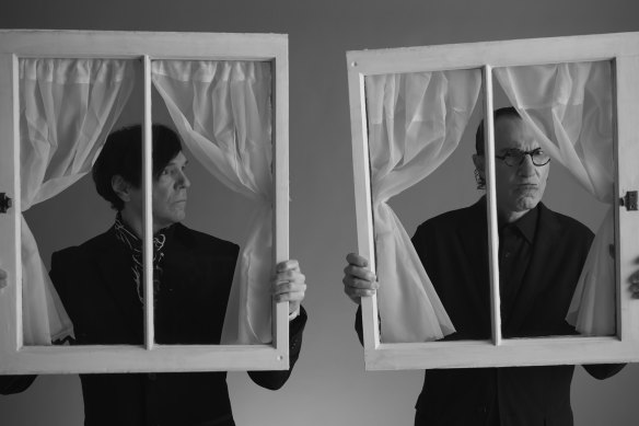 Russell and Ron Mael in a still from The Sparks Brothers.