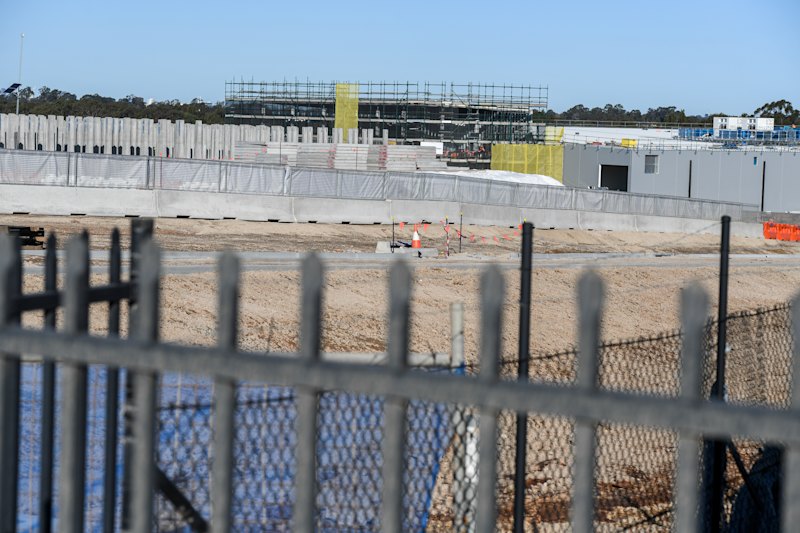 A CDC data centre under construction at 105-113 Hollingsworth Road Marsden Park, Sydney.