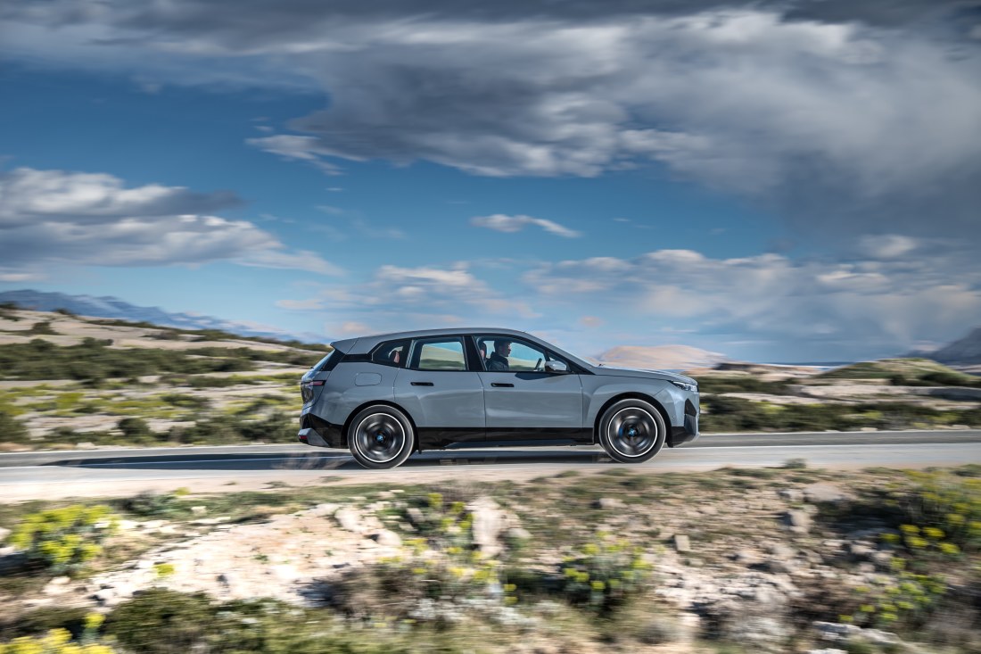 Among EVs, the longest range between charges goes to the BMW iX with 630 kilometres.