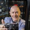 Peter Michael at Leski Auctions, where he’s selling the contents of his family’s camera museum.