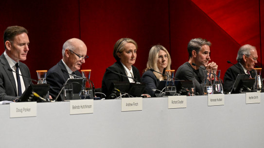 Qantas’ directors were stony faced as shareholders vented their frustration following a tumultuous year for the business.