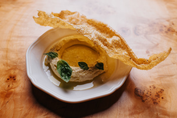 Baccala mantecato is made with salted Murray cod rather than the more common imported cod.