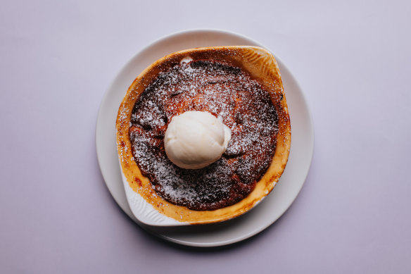 Quebecois pudding chomeur with maple caramel.