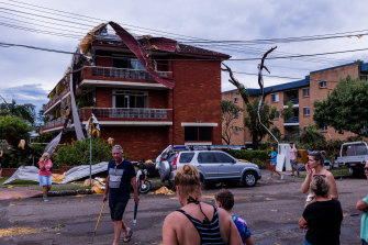 Damage caused by a “microburst”.