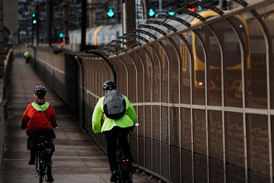 Cycling to work is good for your health, but not your office style.