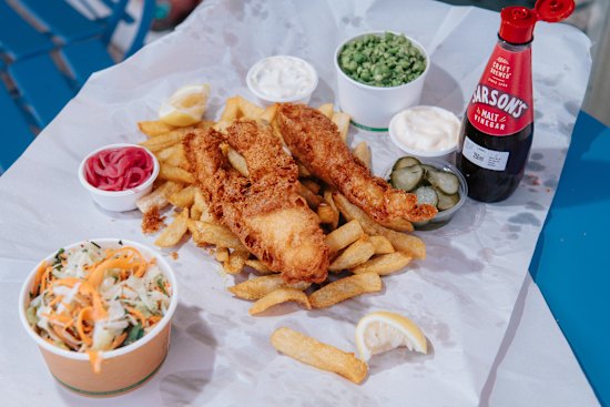 Fish of the day and chips.