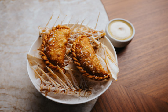 Swordfish empanada.