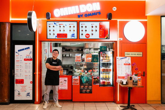 Chef Omar Hsu at his counter.