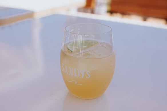 Spicy pineapple margarita.
