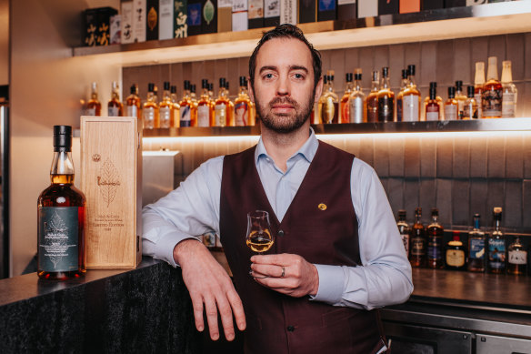 Owner Joel Best has collected rare and hard-to-find Japanese whisky for Bar Besuto’s drinks list.