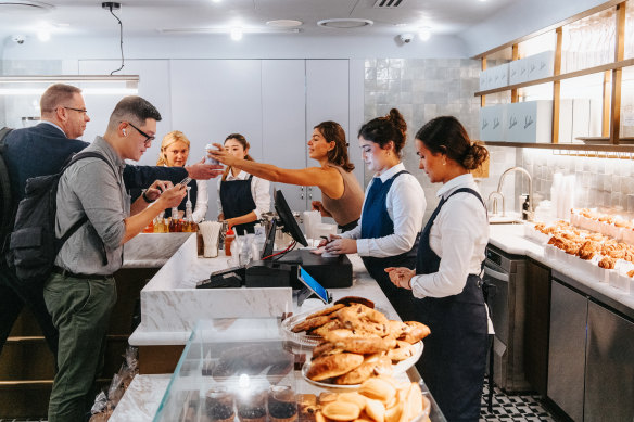 Petit LouLou opened at Martin Place metro last year. It also sells croissants and Loulou’s famous sausage rolls.