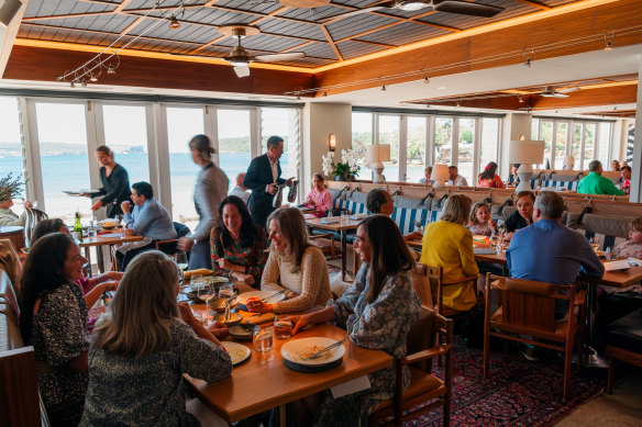 Inside Balmoral Beach’s historic Bathers’ Pavilion.