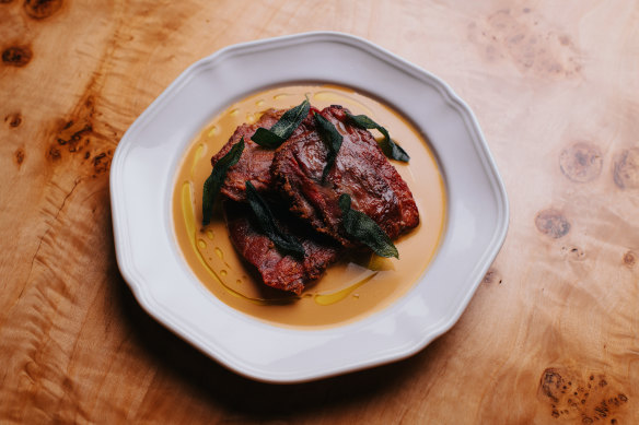 Saltimbocca is an uncomplicated, old-school dish.