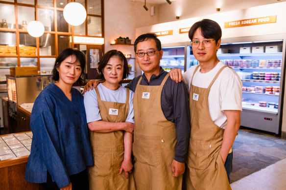 The Yang family behind Yangga Korean Deli: Jenny Kim, Joon-Kyoo (Chris) Yang, his parents Heejong (Jane) Yang and Jihye (John) Yang.  Sister Yoolee Yang not pictured.