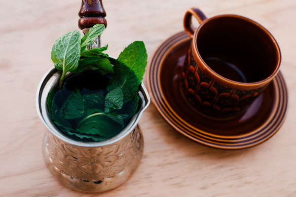 Mint tea. 