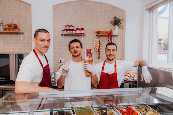 From left to right: Cousins Alessandro Ranieri, Alessandro Riillo and Luigi Ranieri.