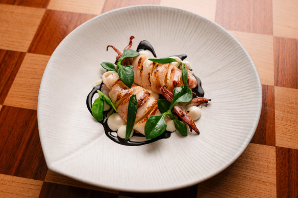 Chargrilled Hawkesbury calamari.