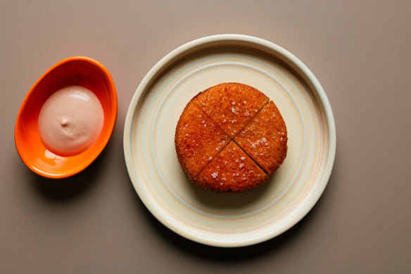 Pressed prawn toast.