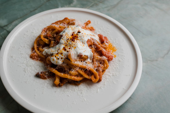 Bucatini all’amatriciana.