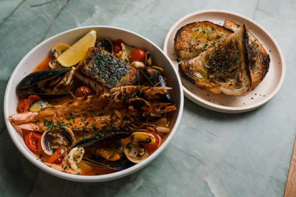 Go-to dish: Zuppa-style seafood platter.