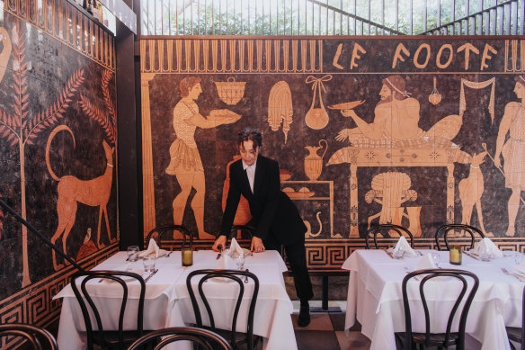 The mural was reassembled tile-by-tile after being shipped to Sydney from Italy.  
