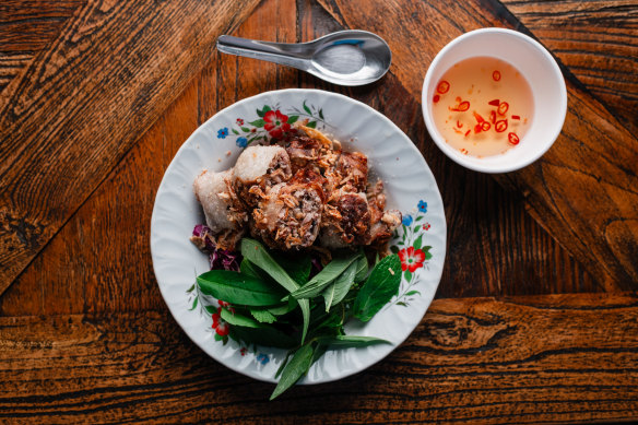 Go-to dish: Hanoi spring rolls.