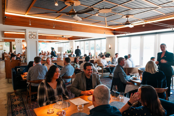 L’Enclume’s new home in the ever-handsome Bathers’ Pavilion dining room. 