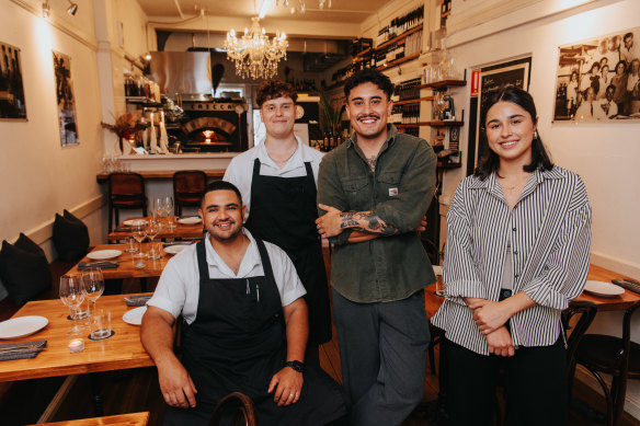 The Cricca crew: Jordan Sparre (left), Daniel Gardiman, Alessio Nogarotto and Kate Bavor. Not pictured, head chef Giles Gabutina. 