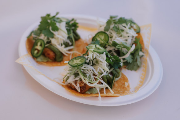 Crispy fish tacos.