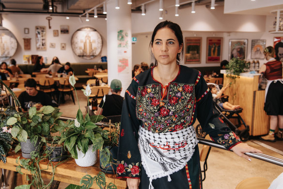 Sarah Shaweesh at her restaurant in St Peters. 