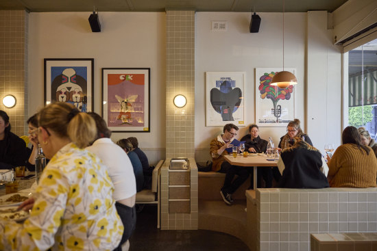 The colourful interiors of Eat Pierogi Make Love.
