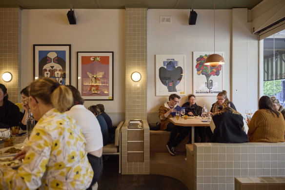 The colourful interiors of Eat Pierogi Make Love.