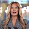 Melania Trump delivered a rare public statement from the grand foyer of the White House.