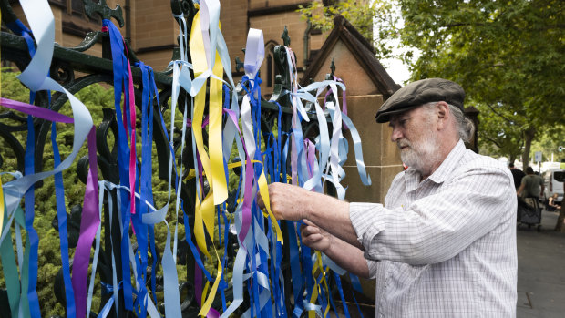 As George Pell departs, every ribbon tells a story the church tried to silence