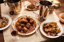 “I first made these meatballs after a not-so-tragic break-up. For better or for worse, the name stuck,” says Roman.