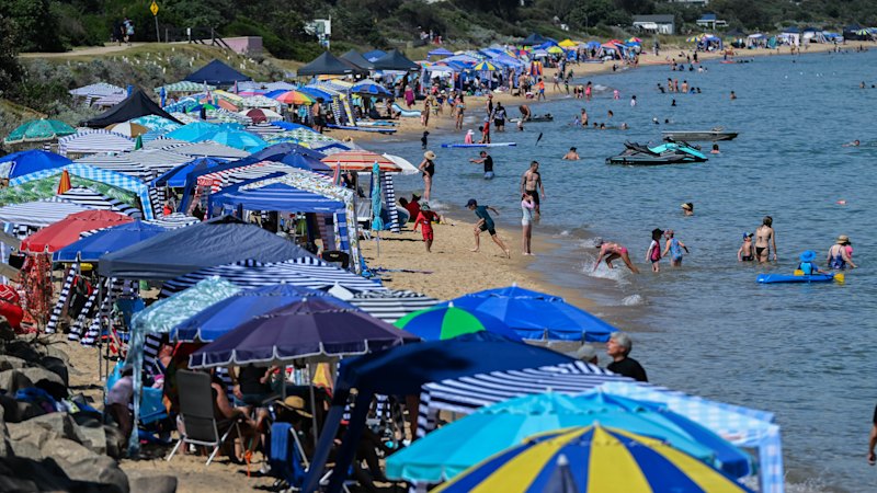 ‘You can’t reserve it’: Victoria’s beach wars reignite as cabana invasion returns