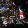 Mourners attend the funerals of Palestinians killed in recent Israeli air strikes on Sunday August 7, 2022 in Gaza City.