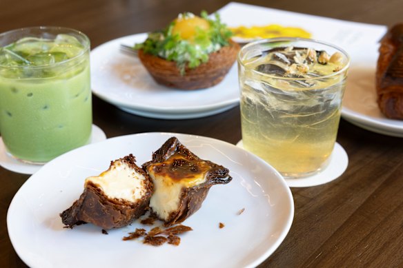 Park's famous Portuguese tart is on offer at Jinius.