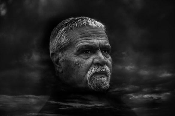 Walter Saunders is a descendant from the Kilcarer Gunditj people – almost all of whom were believed to have been killed by whalers in the Convincing Ground Massacre of about 1833 – and their neighbours the Gilgar Gunditj from the river country to the east around Tyrendarra.
“Our story, handed down, is they were rounded up by settlers, taken to a big depression in the land above the Surrey River, a sort of sinkhole, and taken away in the night on bullock carts,” he says. “They just disappeared. We don’t know where they went.”