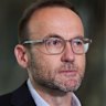 Greens leader Adam Bandt during a press conference at Parliament House on Thursday.