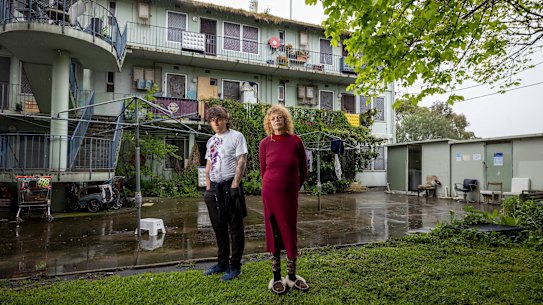 Clifton Hill residents Luke De Nittis and Aunty Tracey Briggs.